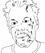 Åke ritad av Mika